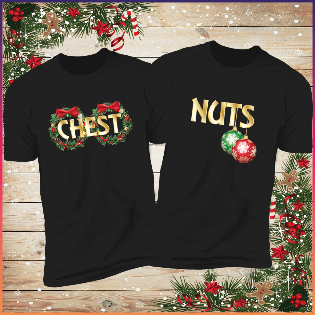 Chestnuts Deluxe Black Couples Tees