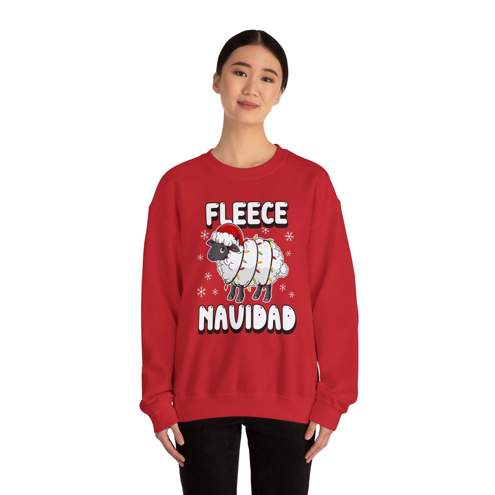 Fleece Navidad Unisex Heavy Blend™ Crewneck Sweatshirt