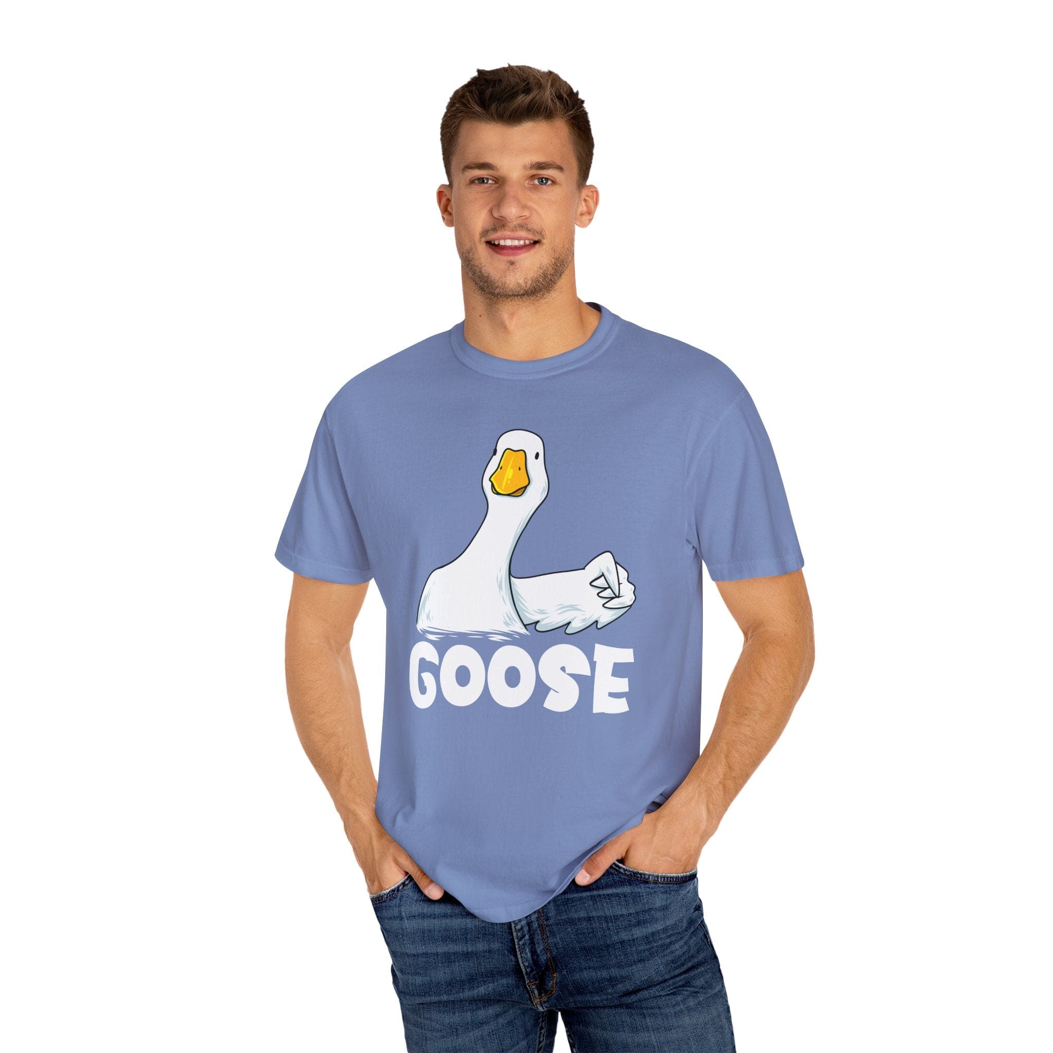 Goose | Comfort Colors® Tee in Washed Denim