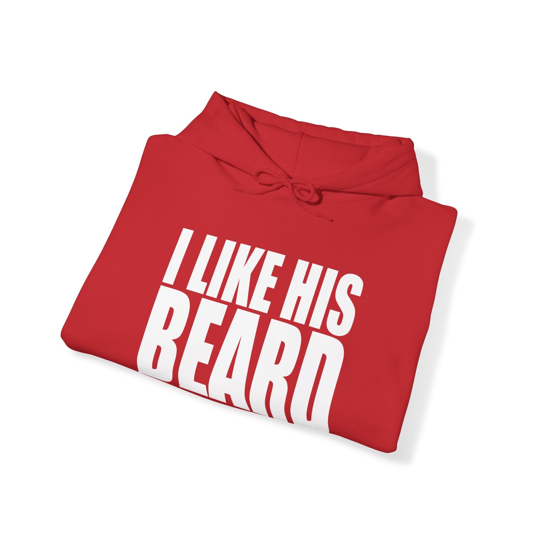 I Like Her Butt & I Like His Beard Red Hoodies