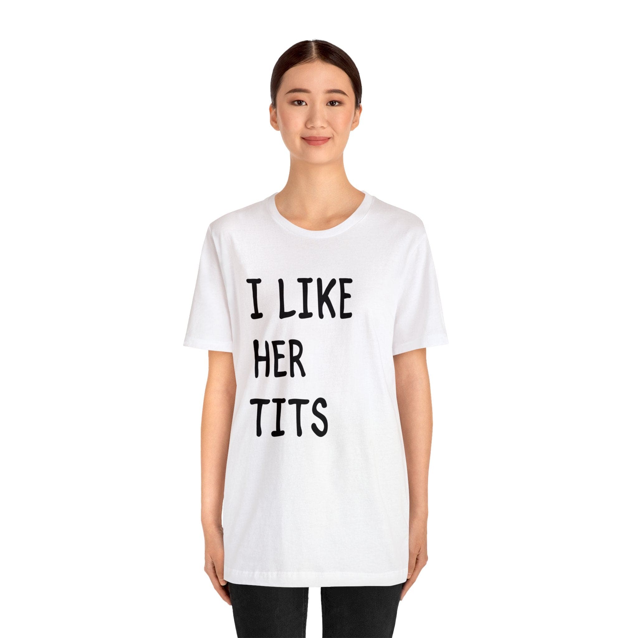 I Like Her Tits Deluxe Unisex Tee