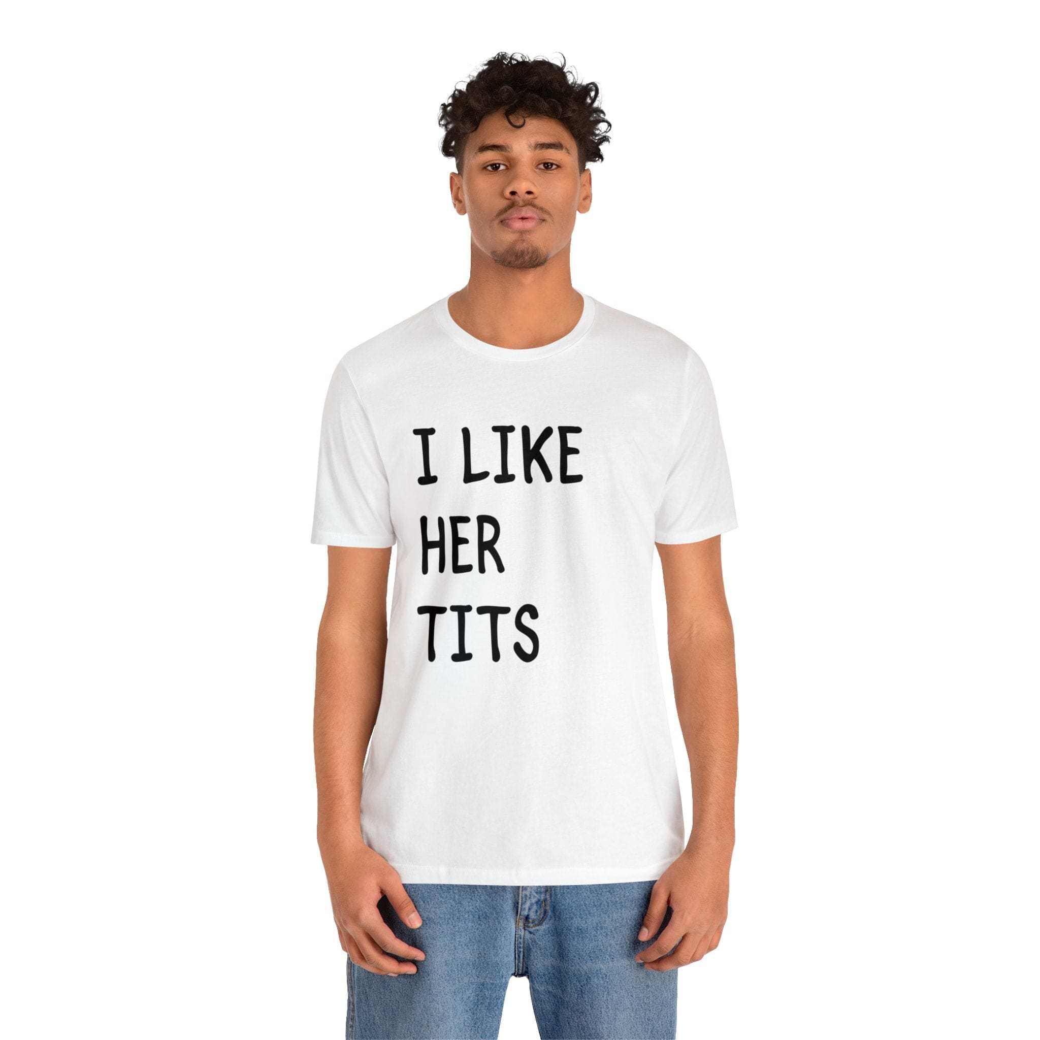 I Like Her Tits Deluxe Unisex Tee