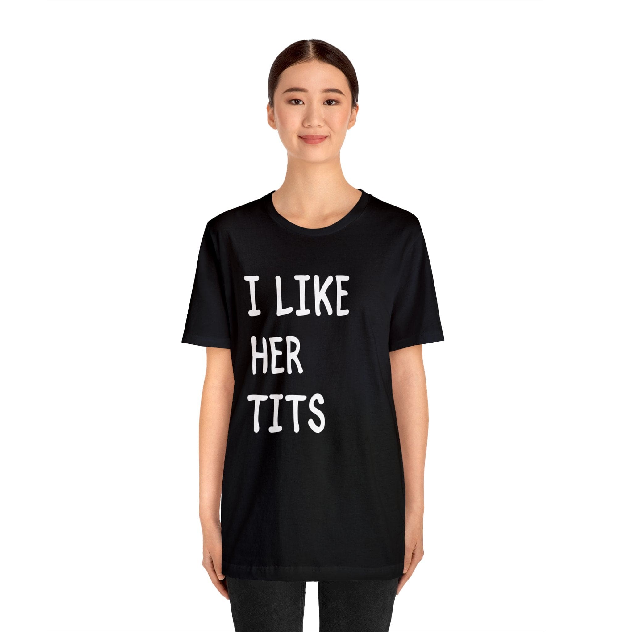 I Like Her Tits Deluxe Unisex Tee