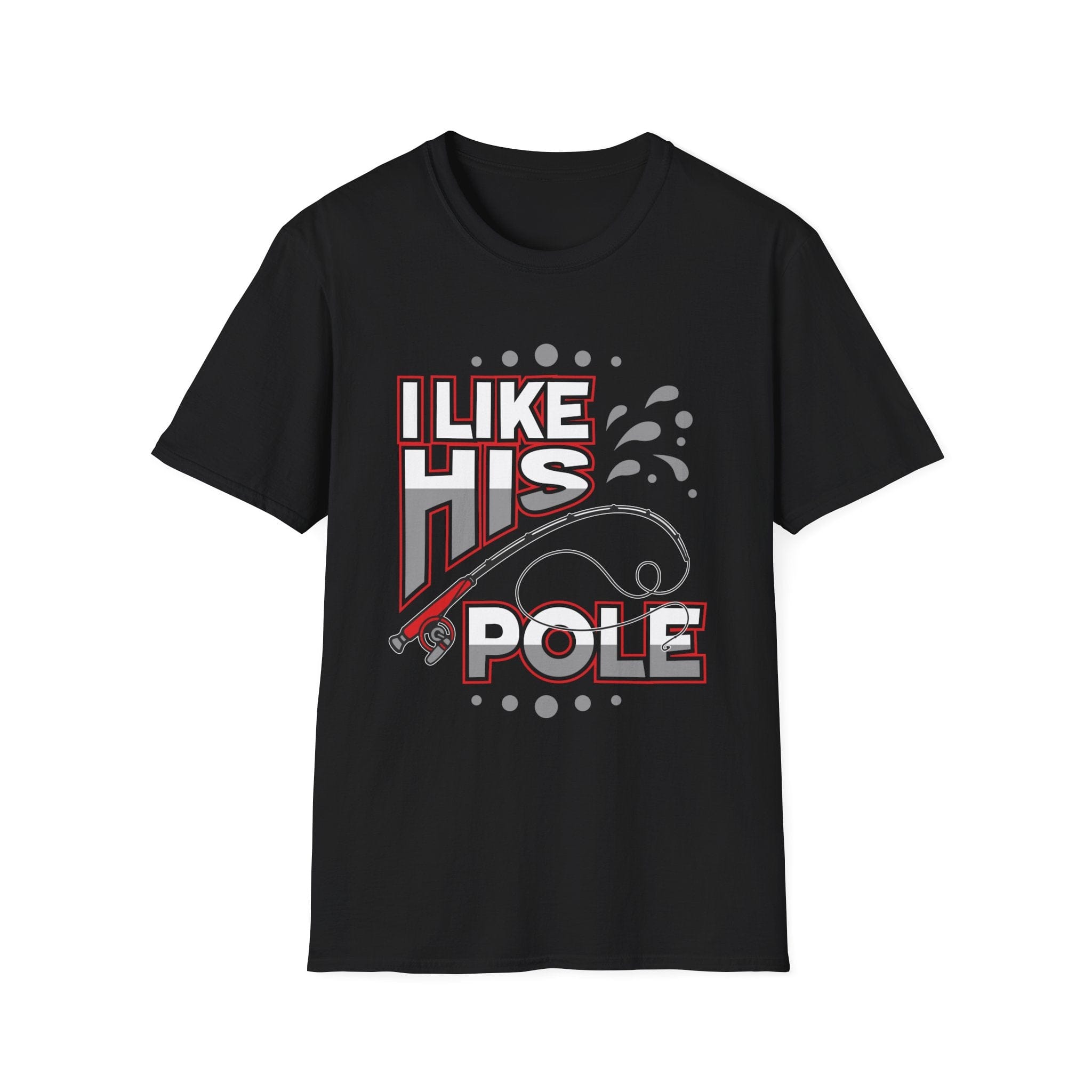 I Like His Pole | Deluxe Black Tee