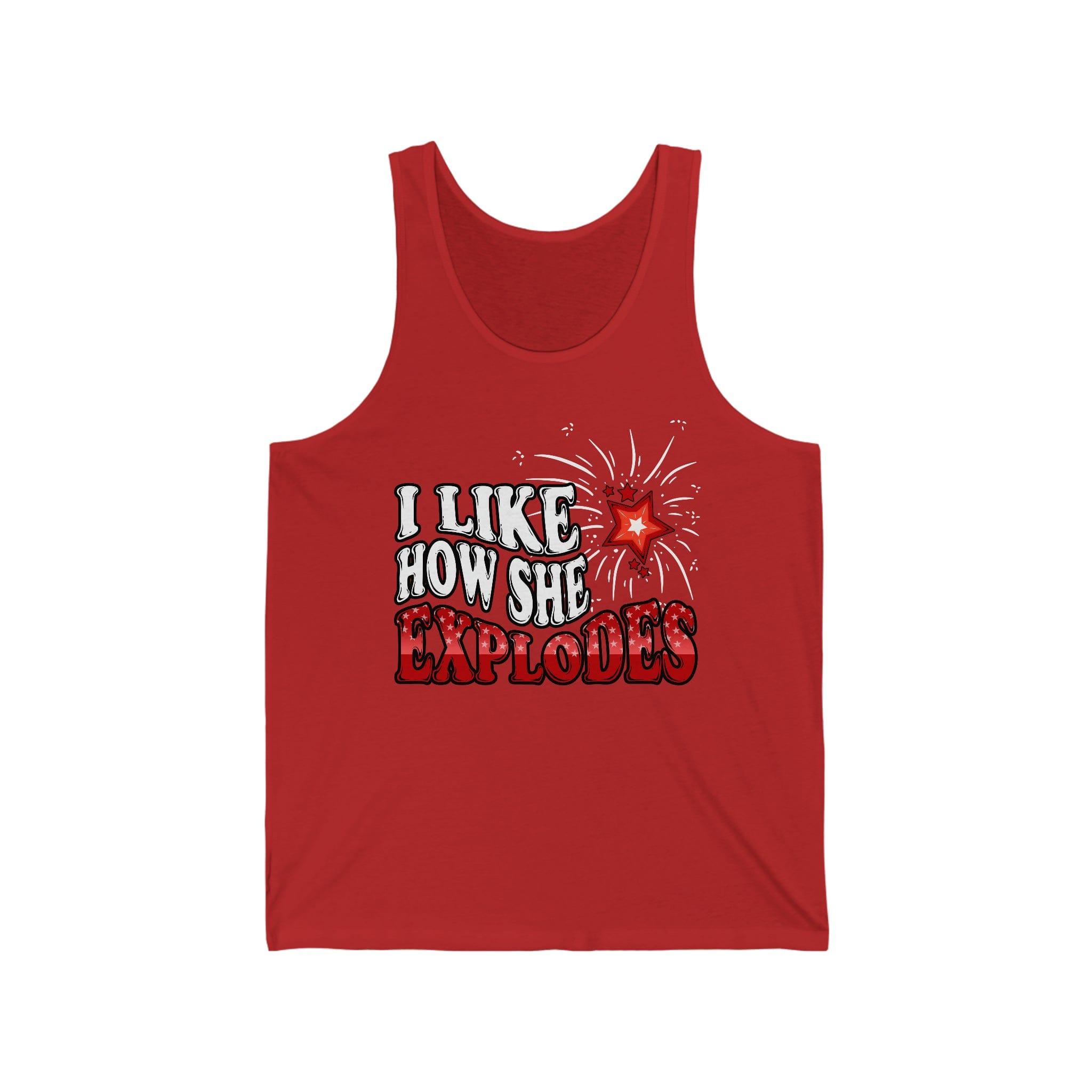 I Like How She Explodes | Unisex Jersey Tank