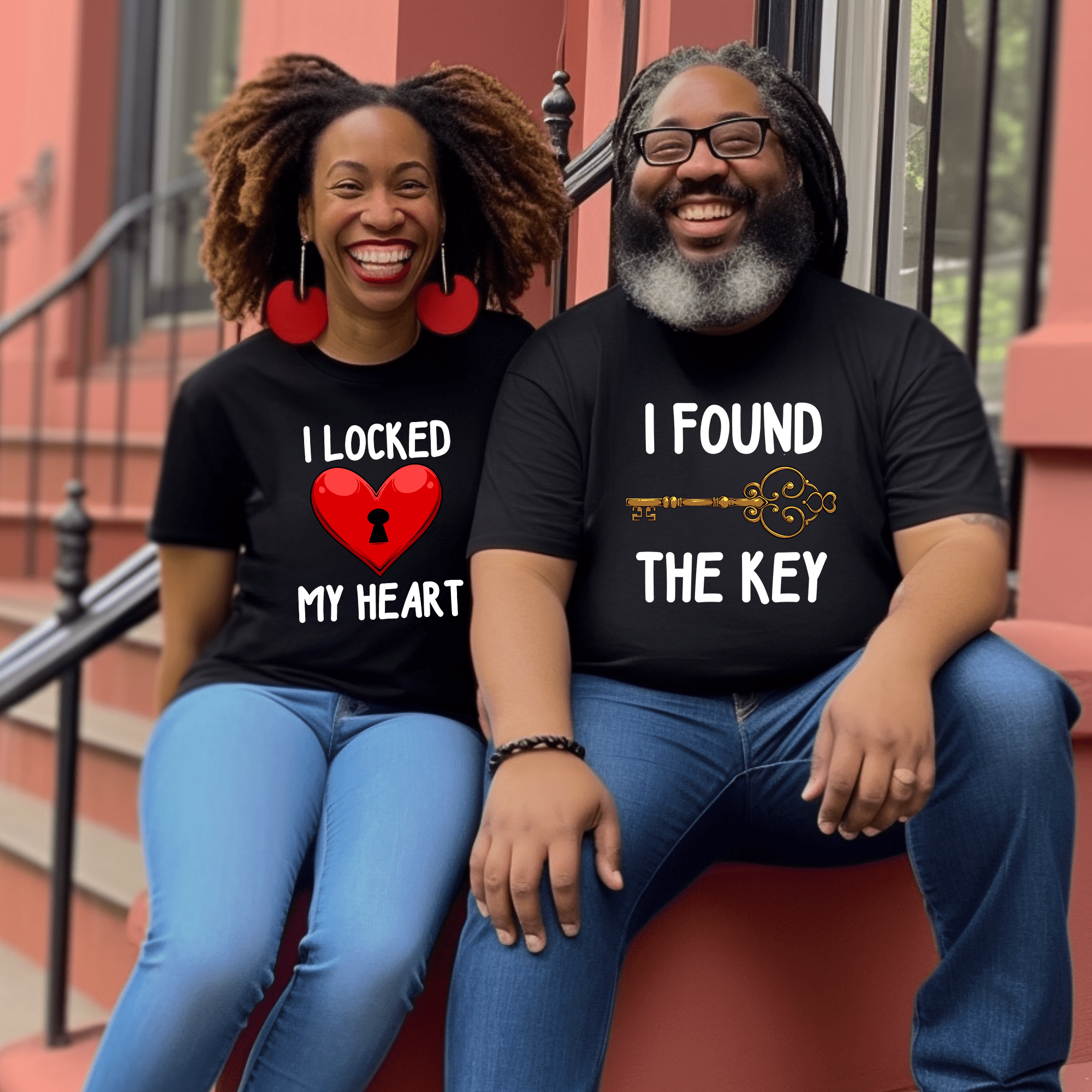 I Locked My Heart & I Found The Key Black Unisex Tees