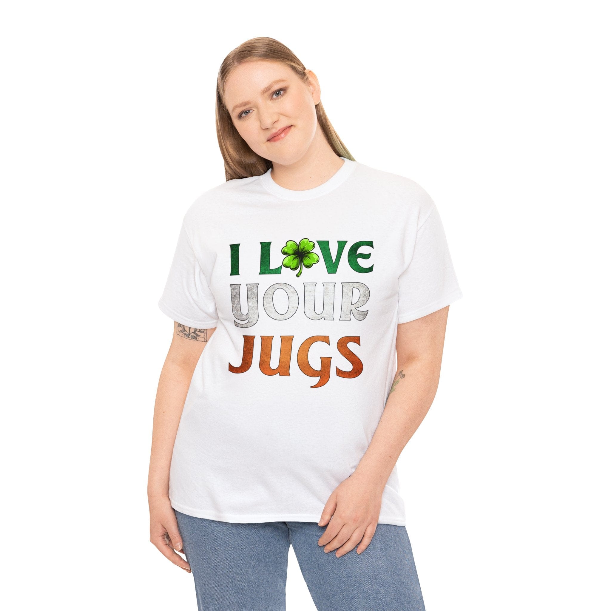 I Love Your Jugs Unisex White Cotton Tee