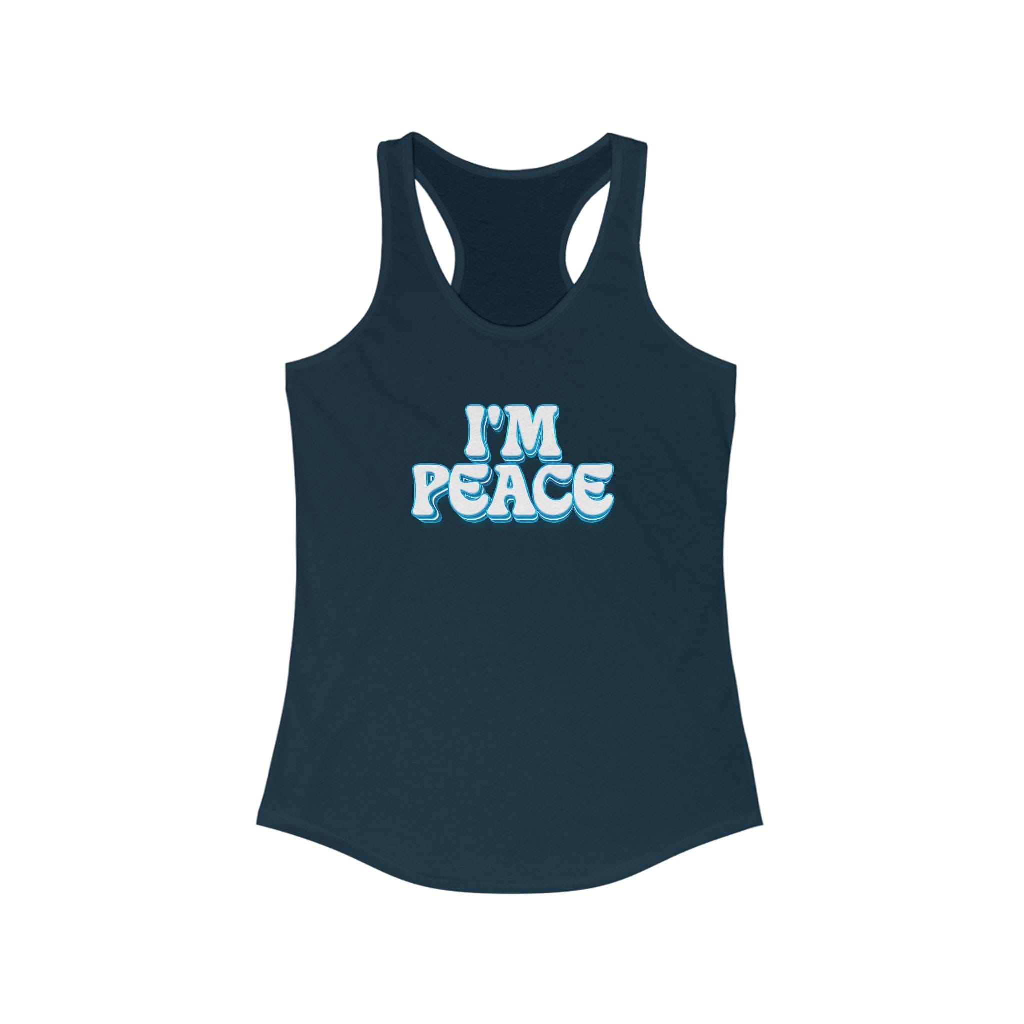 I'm Peace | Women's Racerback tank | Navy