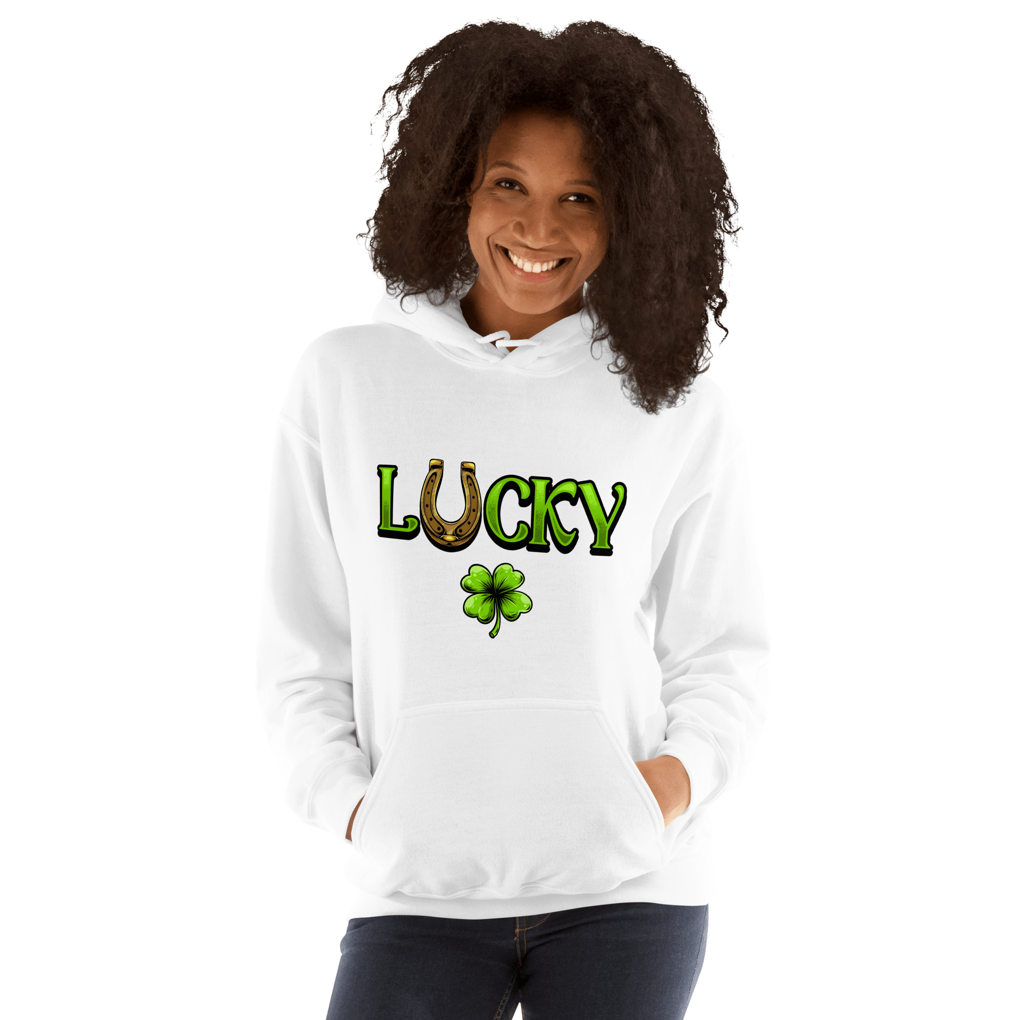 Lucky & Lucky F*ucker St Patricks day Drinking Hoodies