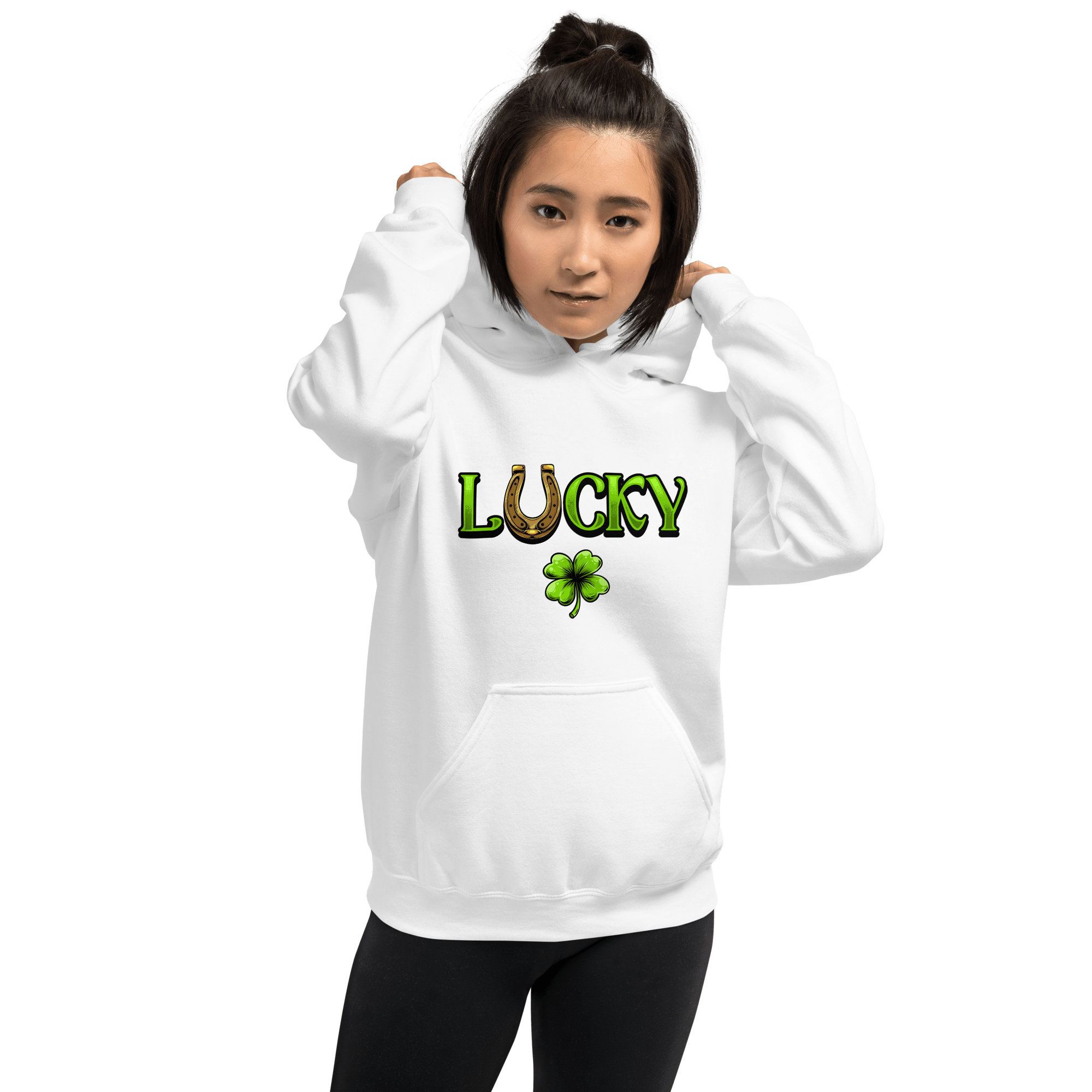 Lucky & Lucky F*ucker St Patricks day Drinking Hoodies