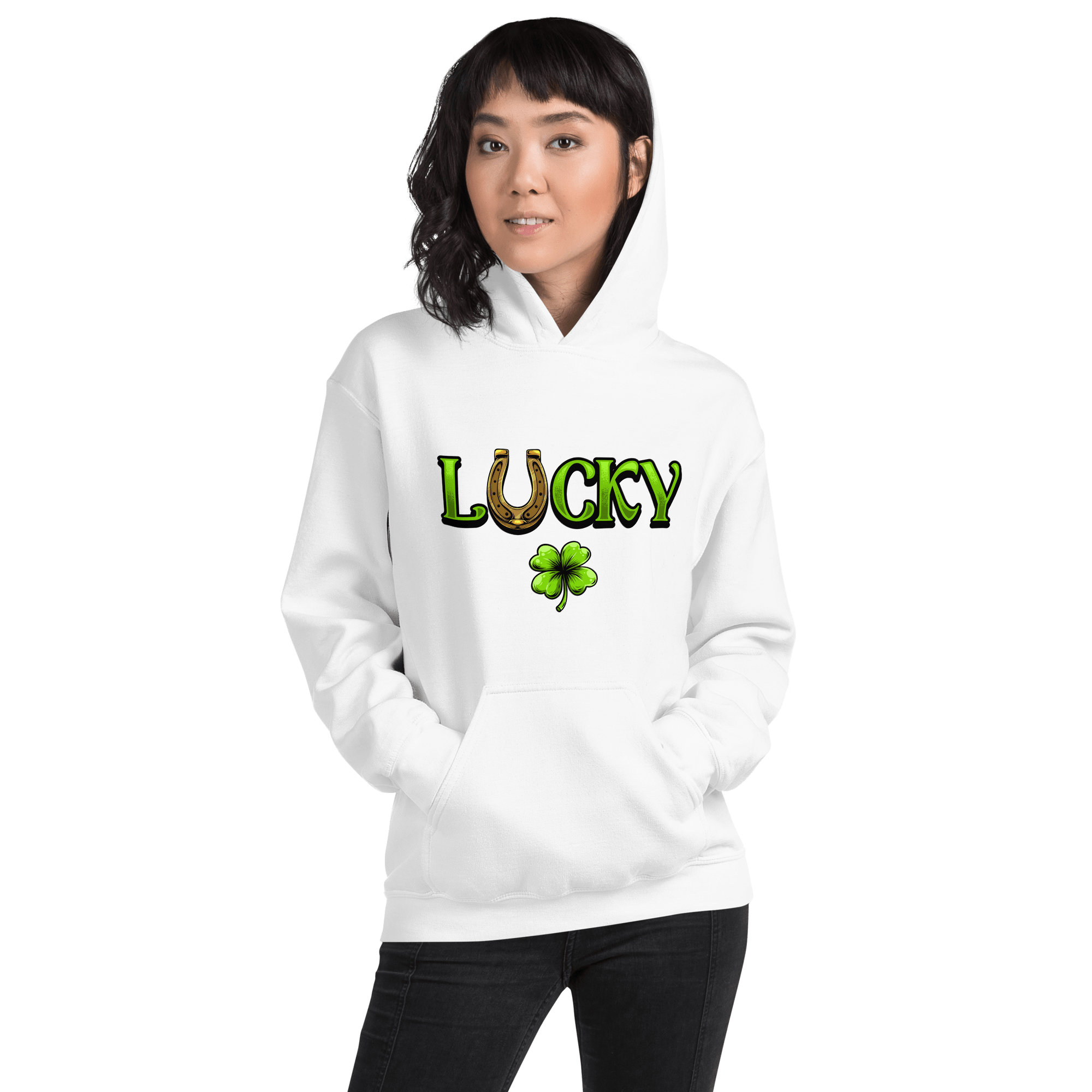 Lucky & Lucky F*ucker St Patricks day Drinking Hoodies