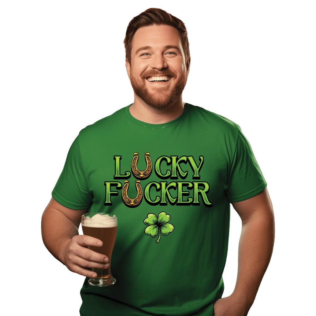 Lucky & Lucky F*ucker St Patricks day Drinking Shirts