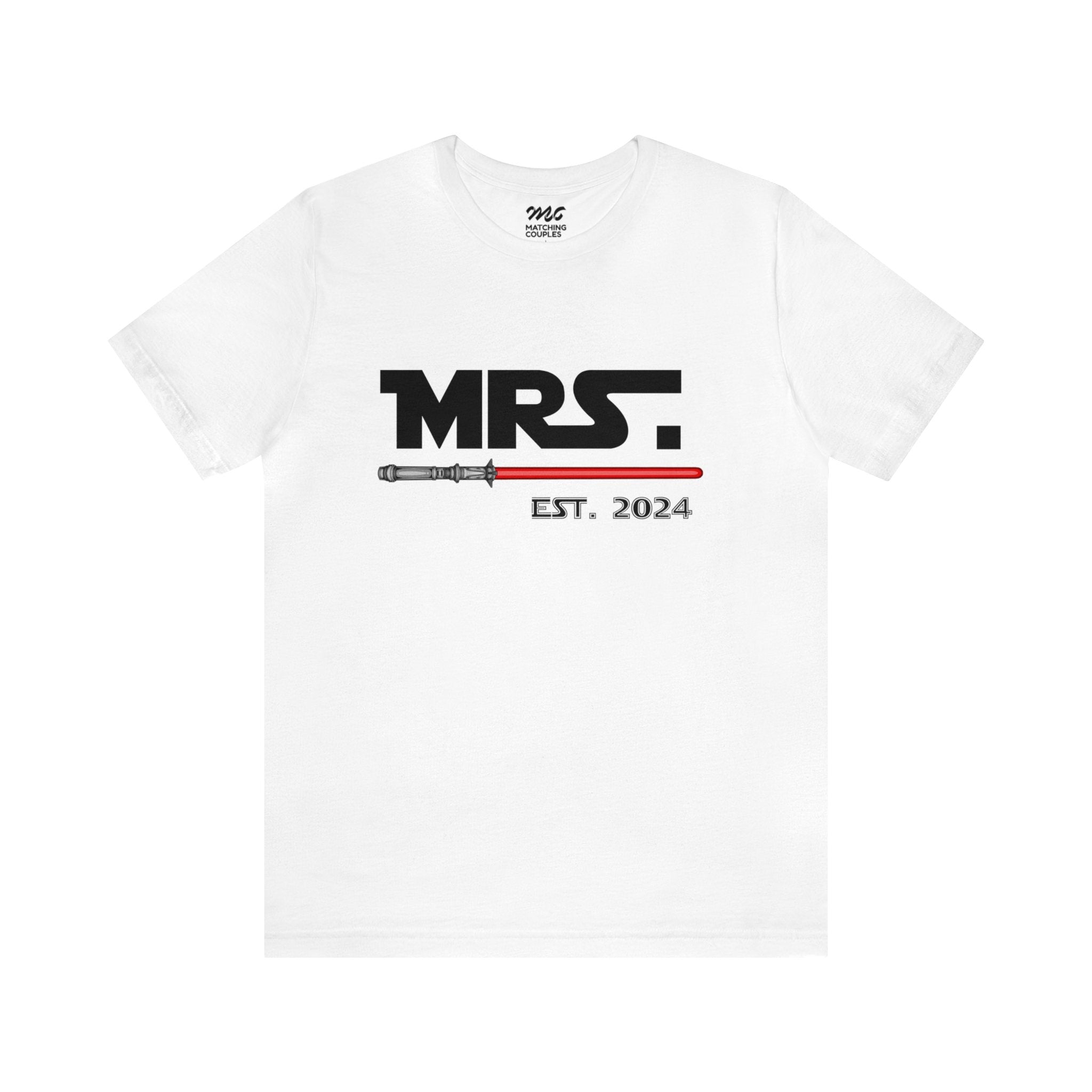 Mrs Est. 2024 May The Force Be With Us Deluxe T-shirt