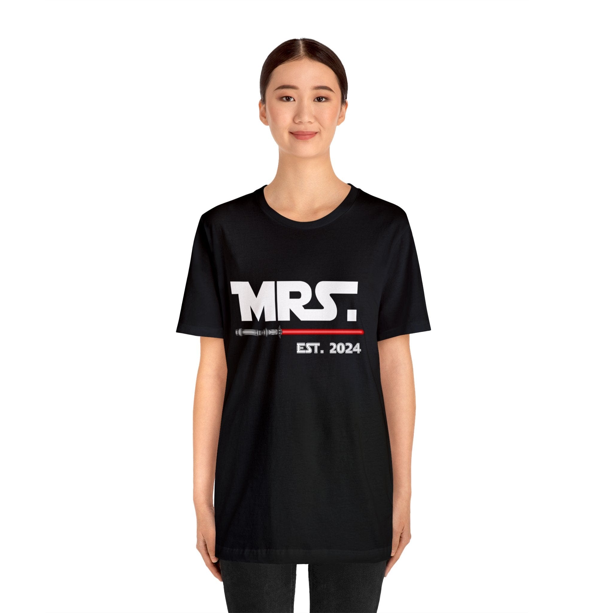 Mrs Est. 2024 May The Force Be With Us Deluxe T-shirt