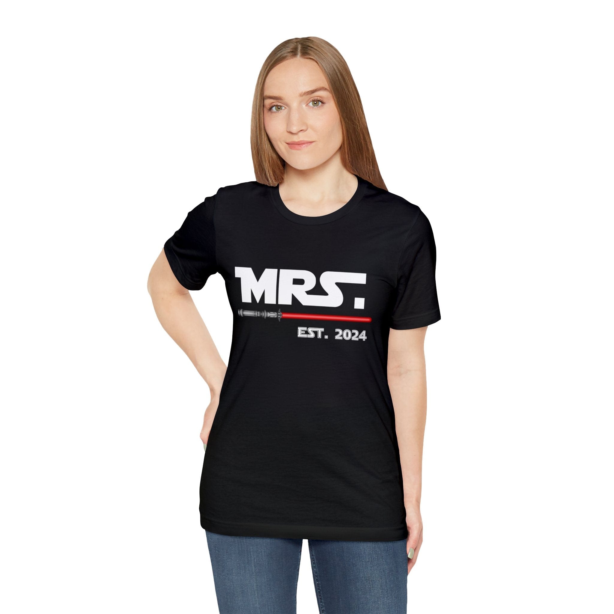 Mrs Est. 2024 May The Force Be With Us Deluxe T-shirt