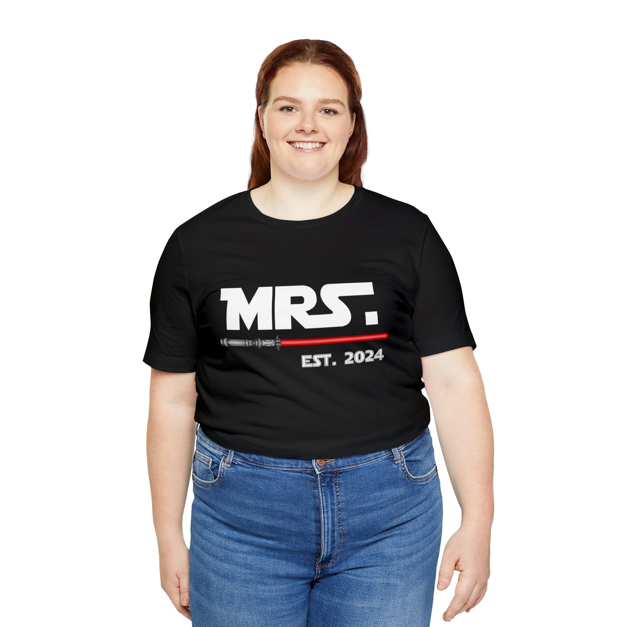 Mrs Est. 2024 May The Force Be With Us Deluxe T-shirt