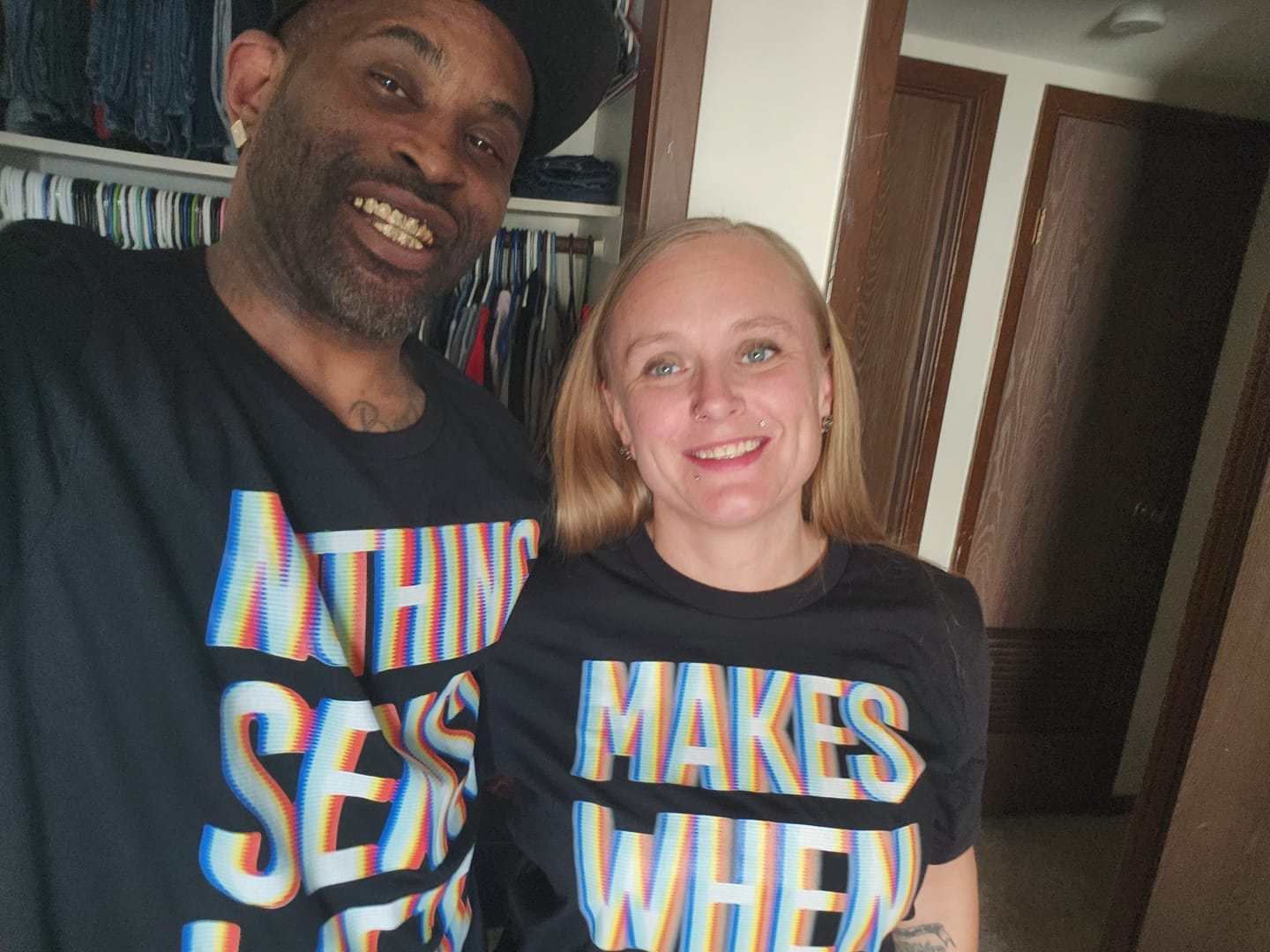 Nothing Makes Sense When We're Apart Deluxe Couples Tees